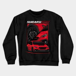 VB WRX in Ignition Red (stock fenders) Crewneck Sweatshirt